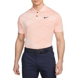 Nike Dri-Fit Vapor Artic Orange Golf Equipment Clubs Golf Polo Shirt Mens Size S